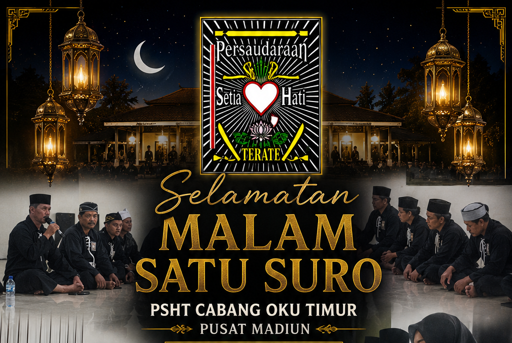 Malam Doa Bersama PSHT Cabang OKU Timur Pusat Madiun Dihadiri Ratusan Warga 